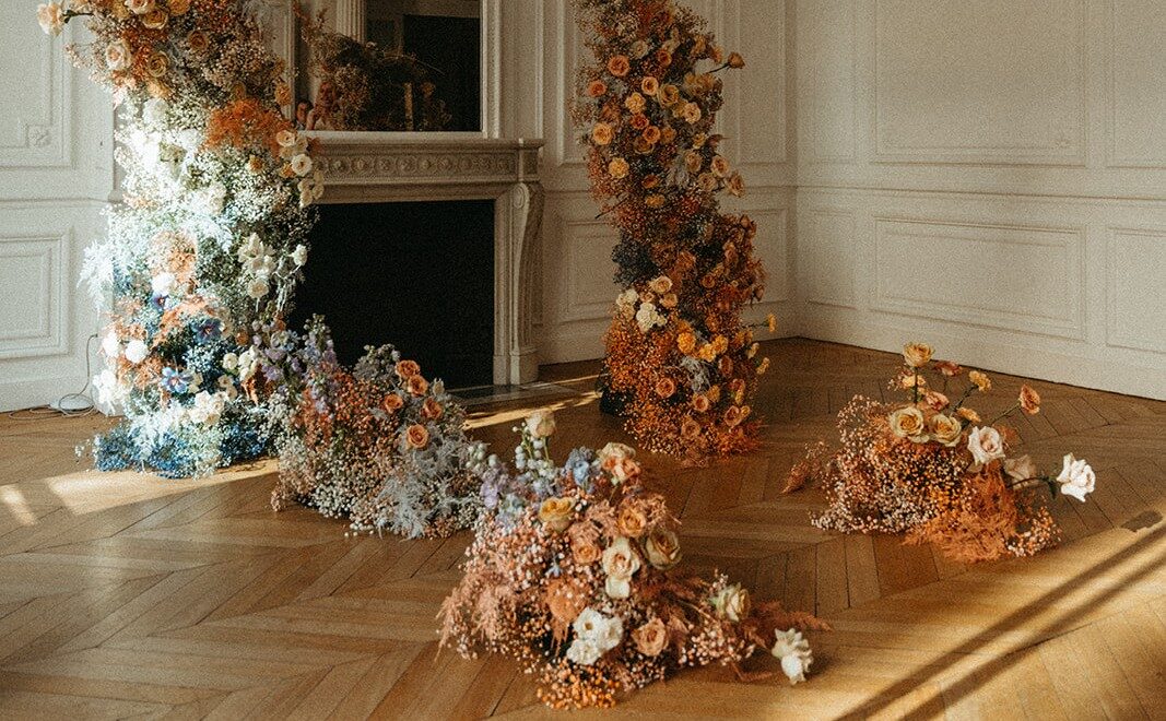Bloemeninstallatie in Parijs door Wildflowers & Wodka